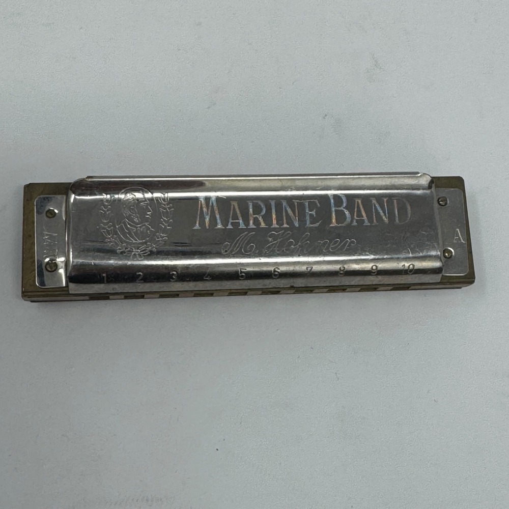 Hohner Marine Band Harmonica Key of A 10 Hole Diatonic Made in Germany Vintage